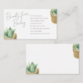 ベビーシンプル請求の多肉書籍 エンクロージャーカード (正面/裏面)