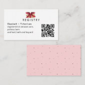 ベビーシンプルQRカード挿入用のギフトレジストリ エンクロージャーカード (正面/裏面)