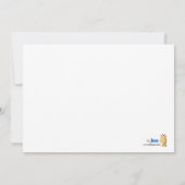 ベビーシークリッター5x7ベビーシャワー招待状 招待状 (裏面)