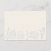 ベビーシーセルビーチベビーシャワー用の本 エンクロージャーカード (裏面)