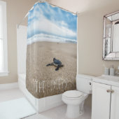 ベビーシータートルのモノグラムシャワーカーテン シャワーカーテン (インサイチュ)