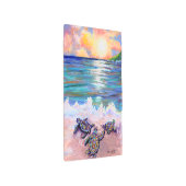 ベビーシータートルズフロムハワイトロピカルメタルプリント メタルプリント (3/4)