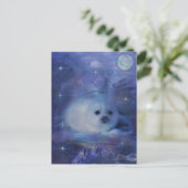 ベビーシールオンアイス – ビューティフルシースケープ ポストカード (スタンド正面)