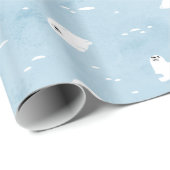 ベビーシールパターンSage Blue ラッピングペーパー (ロールコーナー)