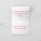 ベビーシール誕生日カード カード (内部)