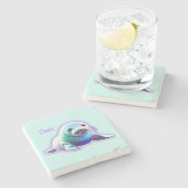 ベビーシール ストーンコースター (横)