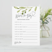 ベビーシ男女兼用ャワーがベビーカードを希望 招待状 (スタンド正面)