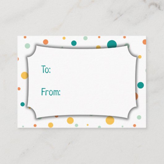 ベビーシ男女兼用ャワードットギフトカードを表示 エンクロージャーカード (裏面)