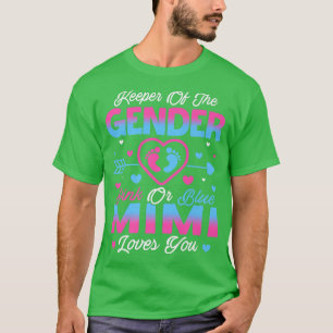 ベビージェンダーがシャワーピンクやブルーのミミの愛を明らかにする Tシャツ