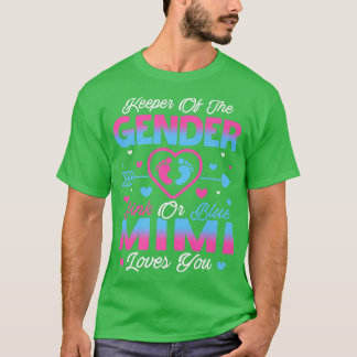 ベビージェンダーがシャワーピンクやブルーのミミの愛を明らかにする Tシャツ