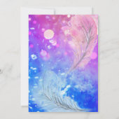 ベビージェンダーリビール:ピンクとブルーの喜び! 招待状 (裏面)