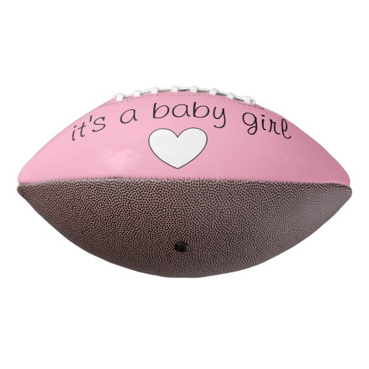 ベビージェンダーリビール（女の子）サッカーバイダルデザインNZ アメリカンフットボール (回転270)