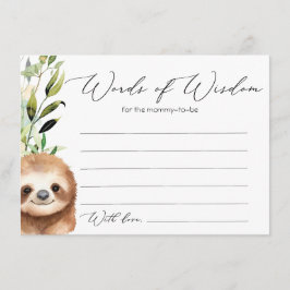 ベビージャングルアニマルアドバイスカード エンクロージャーカード