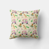 ベビージャングルアニマルズゴルフピンク クッション (裏面)