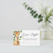 ベビージャングル動物おむつラッフルカード エンクロージャーカード (スタンド正面)