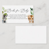 ベビージャングル動物ブックリクエストカード エンクロージャーカード (正面/裏面)