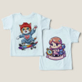 ベビージャージーボディスーツ (デザイン正面&裏面)