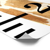 ベビージラフェサファリジャングル動物 ポスター (角)