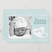 ベビースイートアートブルーフォトバースアナウンス 案内状 (正面/裏面)