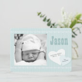 ベビースイートアートブルーフォトバースアナウンス 案内状 (スタンド正面)