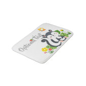 ベビースカンク、蝶と花 バスマット (アングル)