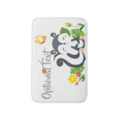 ベビースカンク、蝶と花 バスマット (正面縦)
