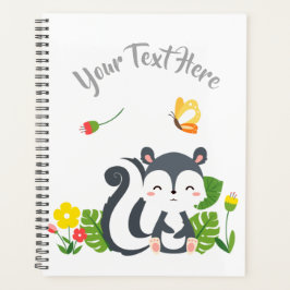 ベビースカンク、蝶と花 プランナー手帳