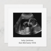 ベビースキャン写真アナウンスメントカード シーズンカード (正面/裏面)