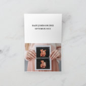 ベビースキャン写真クリスマス妊娠告知 サンキューカード (内部)