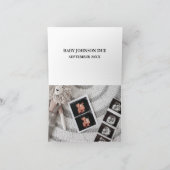 ベビースキャン写真クリスマス妊娠告知 サンキューカード (内部)