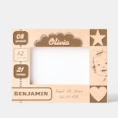 ベビースクリプトの刻印フレーム レーザー彫刻フレーム (正面)