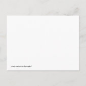 ベビースクリプトベビーシャワー招待状緑 インビテーションポストカード (裏面)