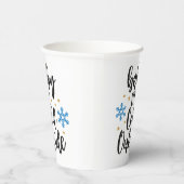 ベビースクリプト外で寒エレガントいスノーフレーク 紙コップ (右)