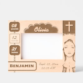 ベビースクリプト+ヴァージンメアリーの刻印フレーム レーザー彫刻フレーム