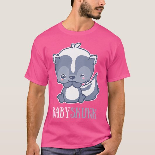 ベビースクンクポレカおもしろいットゴミ動物 Tシャツ (正面)