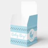 ベビースシャワーお気に入りボックス付き2" x 2" – 少年 フェイバーボックス (オープン)