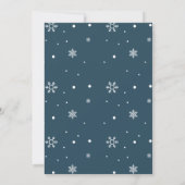 ベビースシャワーにスキーをする 招待状 (裏面)