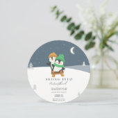 ベビースシャワーにスキーをする 招待状 (スタンド正面)