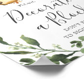 ベビースシャワー飾Aブロック標識 ポスター (角)