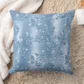 ベビースタイリッシュブルーグリッターとフォイルフローラ クッション (ブランケット)