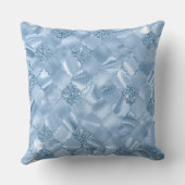 ベビースタイリッシュブルーグリッター及びフォイルクローバー クッション (裏面)