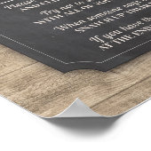 ベビースタッグ少年の木製シャワーポスタ素朴ーと言わない ポスター (角)