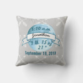 ベビースタットバナー月の矢印パターン クッション (裏面)