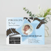 ベビースター生まれズブルー 案内状 (スタンド正面)