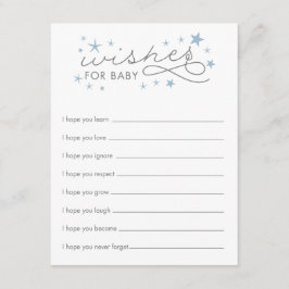 ベビースター ベビーシャワー ゲーム カード ブルー