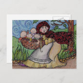 ベビースティーリングクロネウクライナフォークアート ポストカード (正面/裏面)