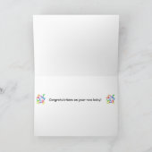 ベビーステップ、ベビー足、色のベビー機器シンボル カード (内部)