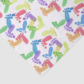 ベビーステップ、ベビー足、色のベビー機器シンボル 薄葉紙 (詳細)