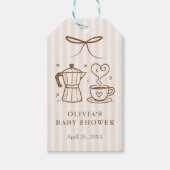 ベビーストライプは醸造コーヒーメッセージカード ギフトタグ (正面)