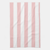 ベビーストライプピンクストライプの; キッチンタオル (縦)
